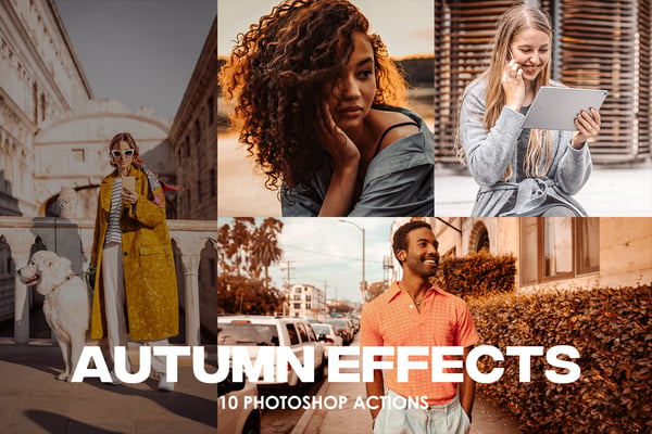 10 Autumn Photoshop Actions