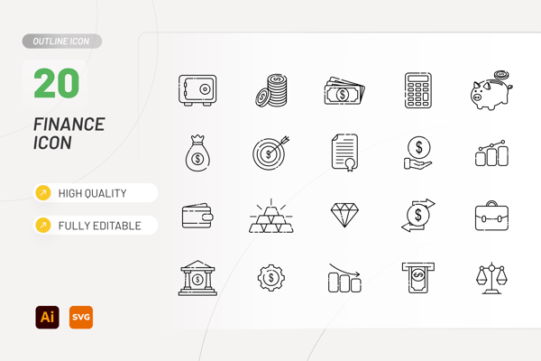 Finance Line Icon
