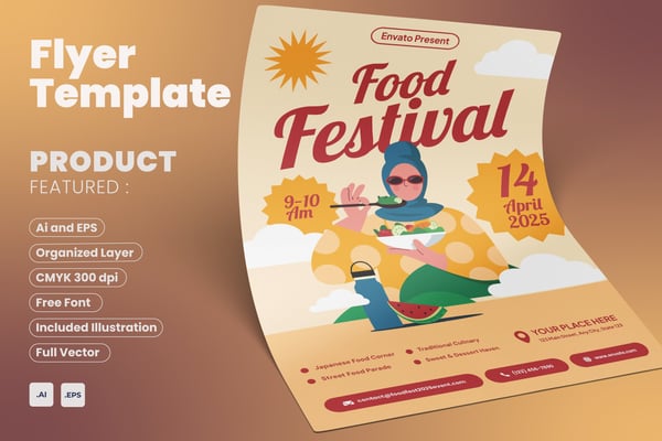 Food Festival Event Flyer