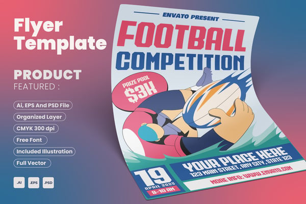 Football Competition Flyer Event