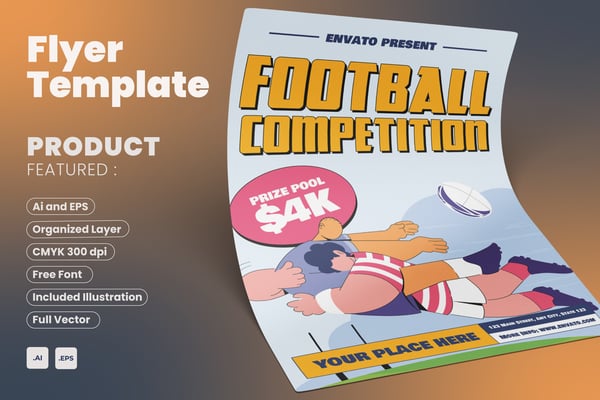 Football Competition Flyer Event