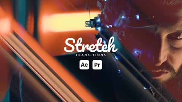 Futuristic Stretch Transitions for After Effects & Premiere Pro | MOGRT