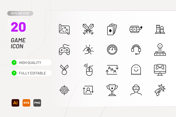 Game Line Icon