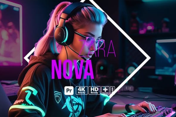 Gamers Promo for Premiere Pro - High Energy Esports Action Trailer Animation Template