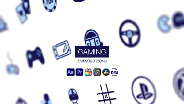 Gaming Animated Icons - Video Game Motion Icons Animation Pack