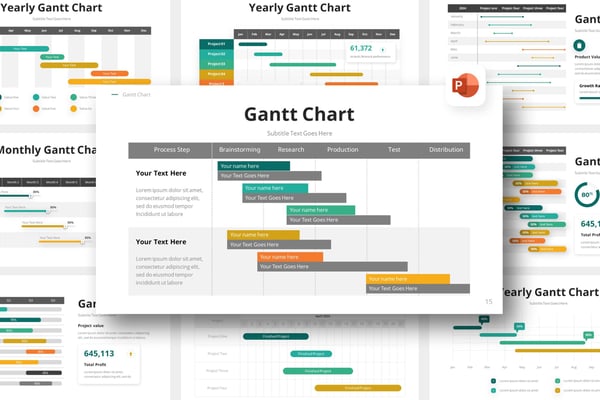 Gantt Chart Infographic Template