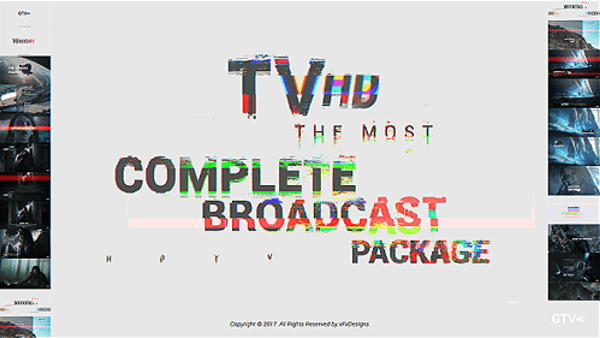 Glitch TV Complete Broadcast Graphics Package