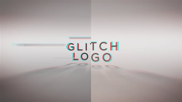Glitch Words Logo Reveal | 2 versions
