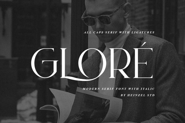 Gloré Modern Ligature Font