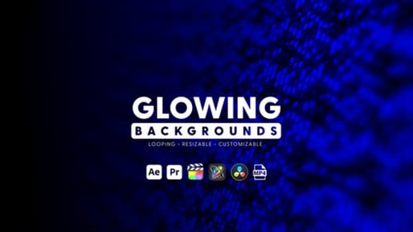 Glowing Backgrounds - Abstract Light Glow Animated Motion Pack