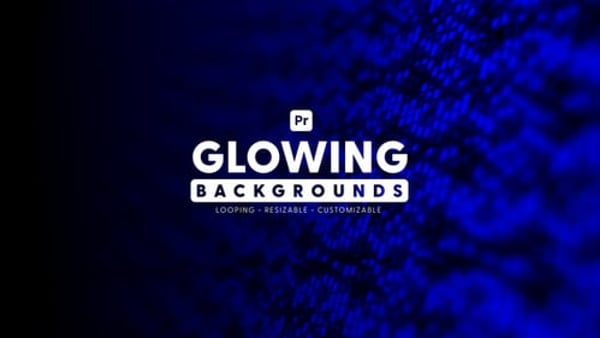 Glowing Backgrounds for Premiere Pro - Abstract Light Glow Animated Motion Pack