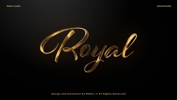 Gold Logo Intro