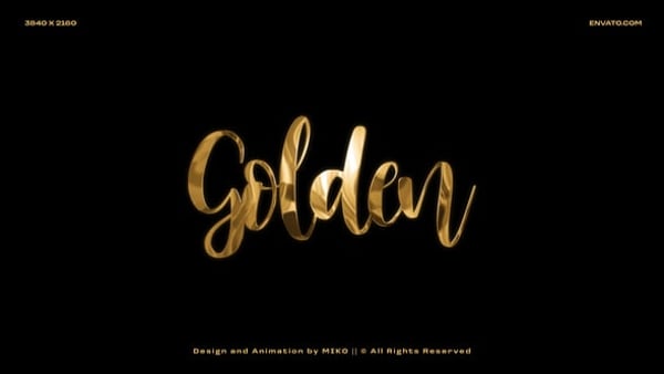 Gold Logo Reveal