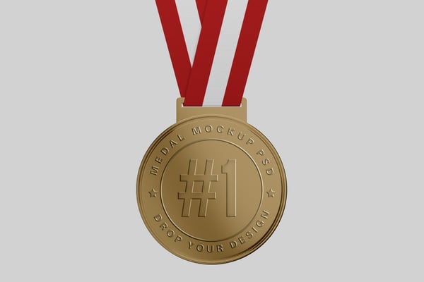 Gold Medal Mockup