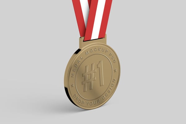Gold Medal Mockup