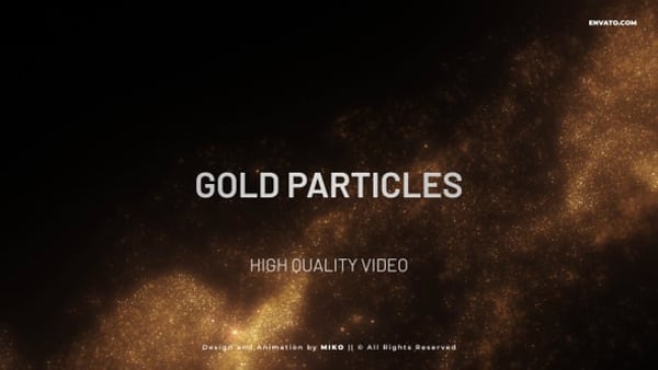 Gold Particles Background