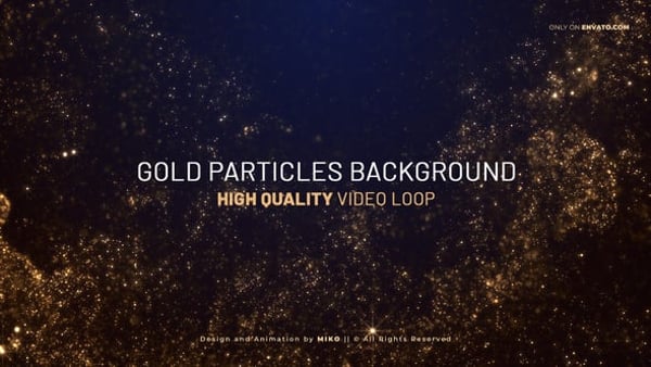 Gold Particles Background