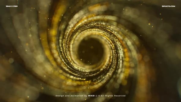 Gold Particles Background