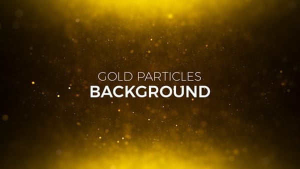 Gold Particles Background