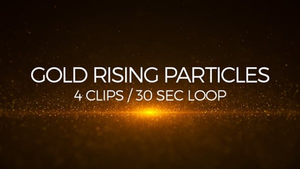 Gold Rising Particles
