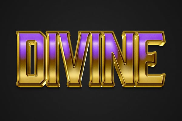Gold Text Effect