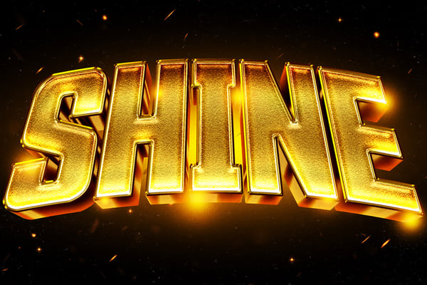 Gold Text Effect