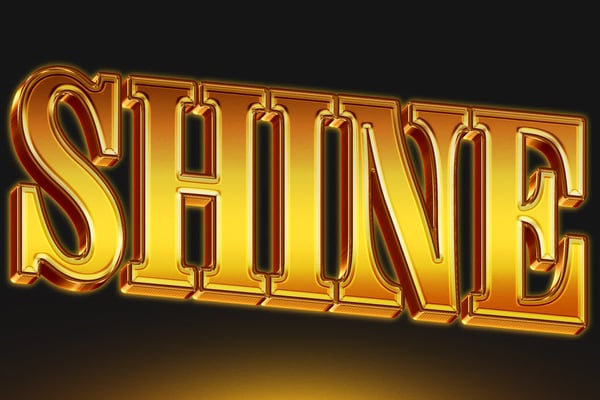 Gold Text Effect