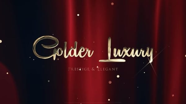 Golden Luxury Red Carpet Titles