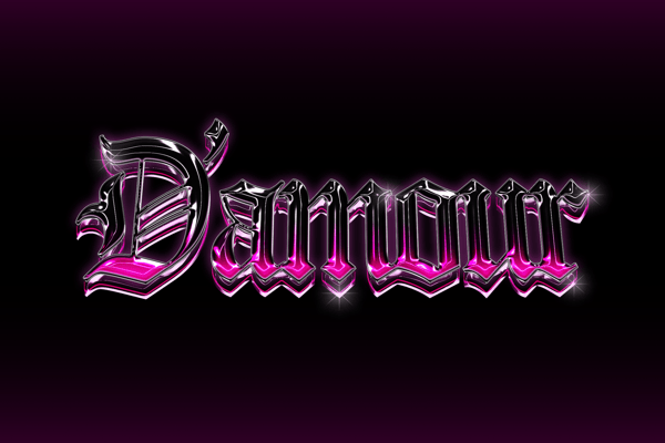 Gothic Chrome Text Effect