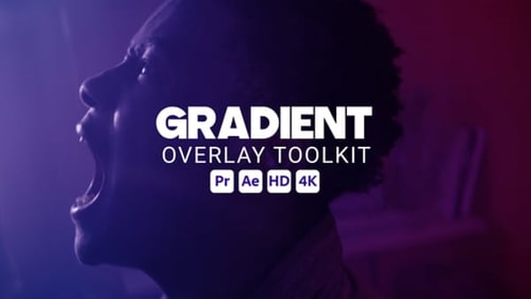 Gradient Duotone Overlay Toolkit for After Effects & Premiere Pro MOGRT – 10 Effects