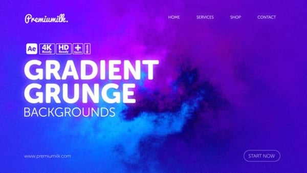 Gradient Grunge Backgrounds – Textured Color Blends and Modern Abstract Style