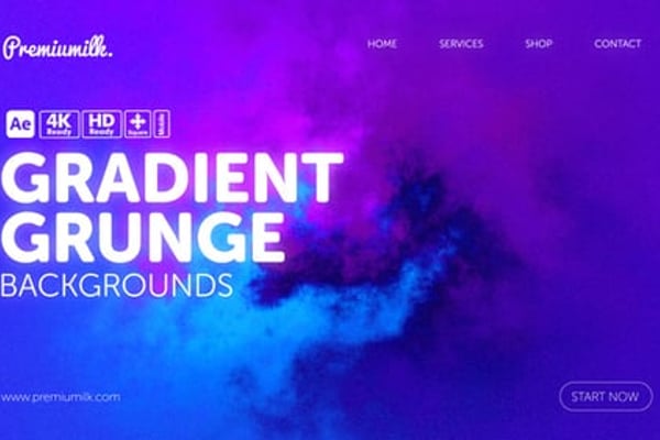 Gradient Grunge Backgrounds – Textured Color Blends and Modern Abstract Style