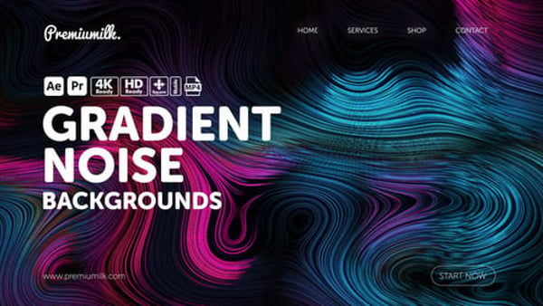 Gradient Noise Backgrounds | Abstract Grain Texture Motion Graphics Backdrops