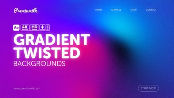 Gradient Twisted Backgrounds – Abstract Color Swirls and Modern Design