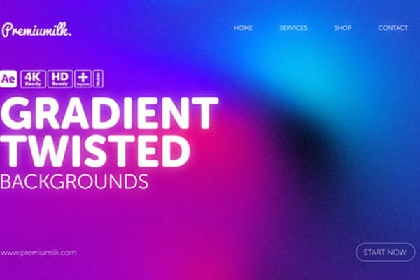 Gradient Twisted Backgrounds – Abstract Color Swirls and Modern Design