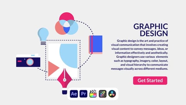 Graphic Design Concept - Creative Visual Design Presentation Animation Template