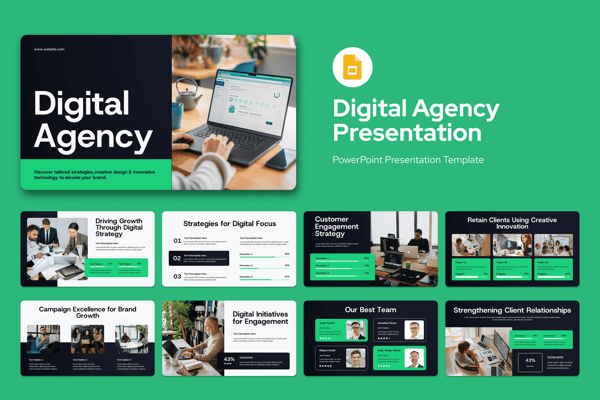 Green Digital Agency Google Slides