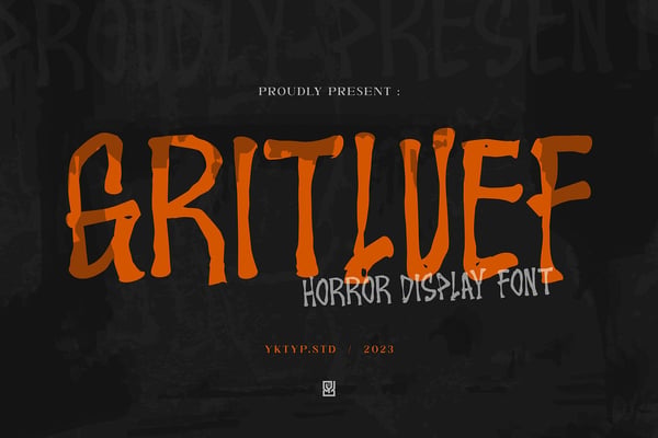 Gritluef - Horror Display Font