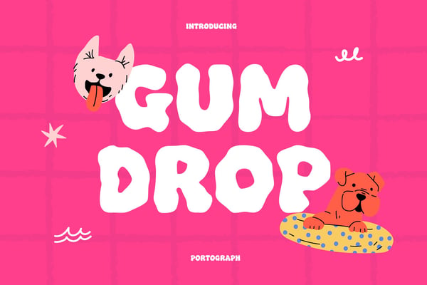 Gumdrop – Playful Display Font
