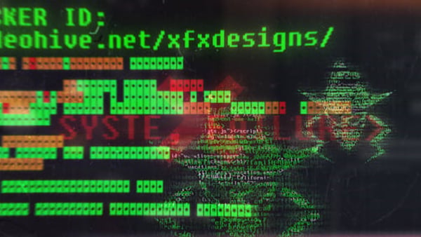 Hacker Logo Glitch Intro Reveal