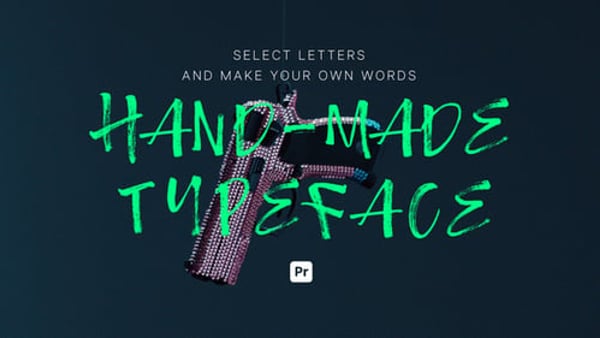 Hand Made Typeface for Premiere Pro - Organic Handwritten Typography Animation Pack
