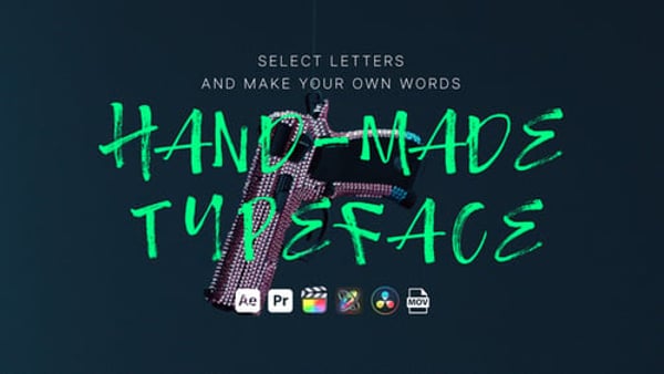 Hand Made Typeface - Organic Handwritten Typography Animation Pack
