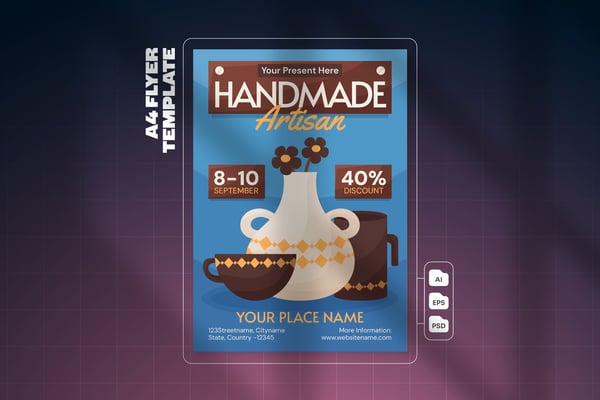 Handmade Artisan Market - Flyer Template