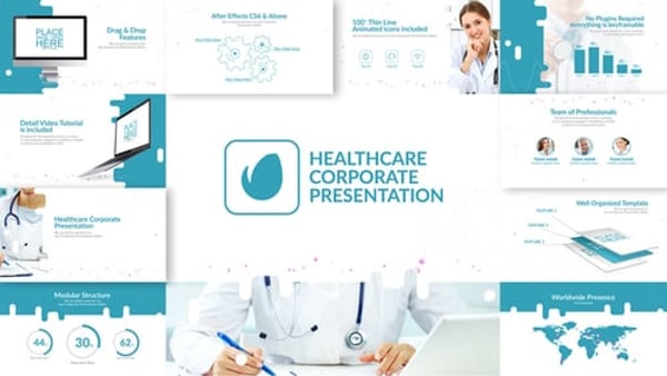 Healthcare Corporate Presentation for After Effects – 122 Animated Medical Icons