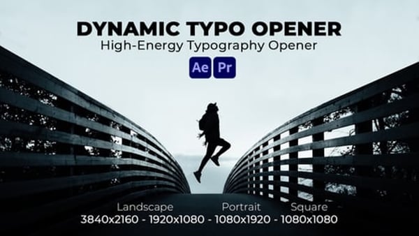 High-Energy Kinetic Typography Opener for After Effects and Premiere Pro MOGRT