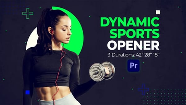 High-Energy Sports Logo Opener for Premiere Pro MOGRT – 3 Durations