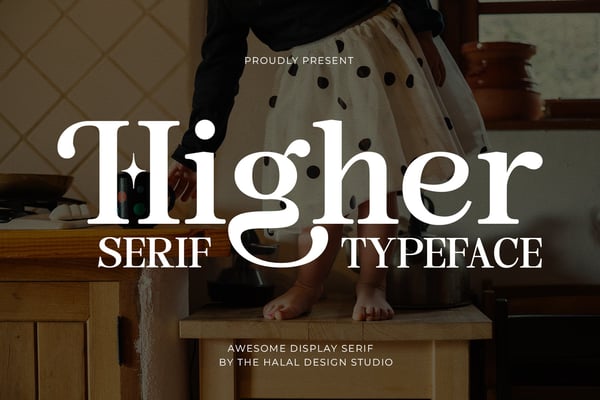 Higher Regular - Display Serif Font