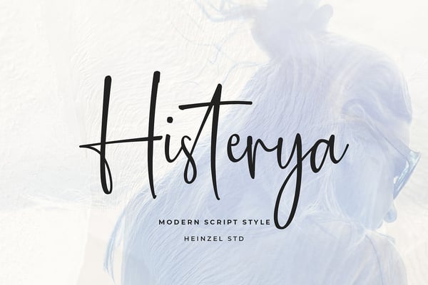 Histerya - Modern Script Font