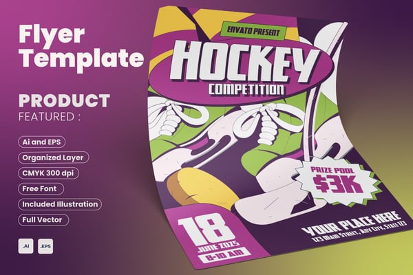 Hockey Competition Flyer Event