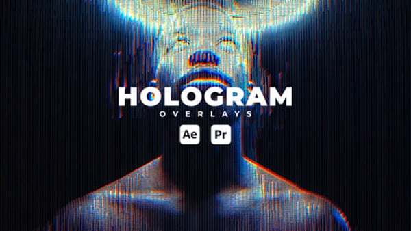 Hologram Overlays Motion Graphics Toolkit for After Effects | 4K/HD/Portrait/Square